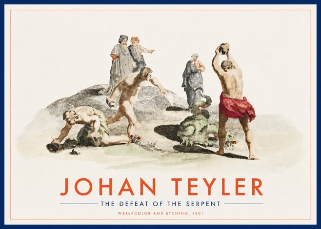Johan Teyler Study of Ulysses and Polyphemus No3 - Affiche