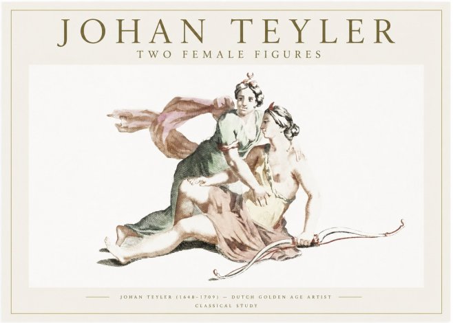 Johan Teyler Diana and Her Companion No6 - Affiche