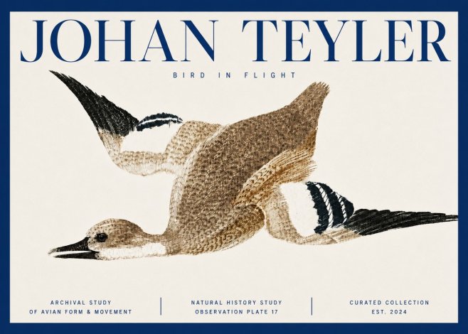 Johan Teyler Bird in Flight II No3 - Affiche