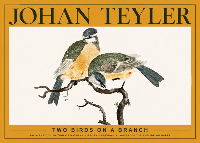 Johan Teyler Two Birds on a Branch No3 - Affiche