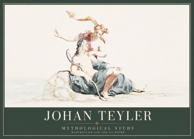Johan Teyler Mythological Study No3 - Affiche