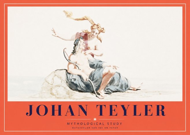 Johan Teyler Mythological Study No4 - Affiche