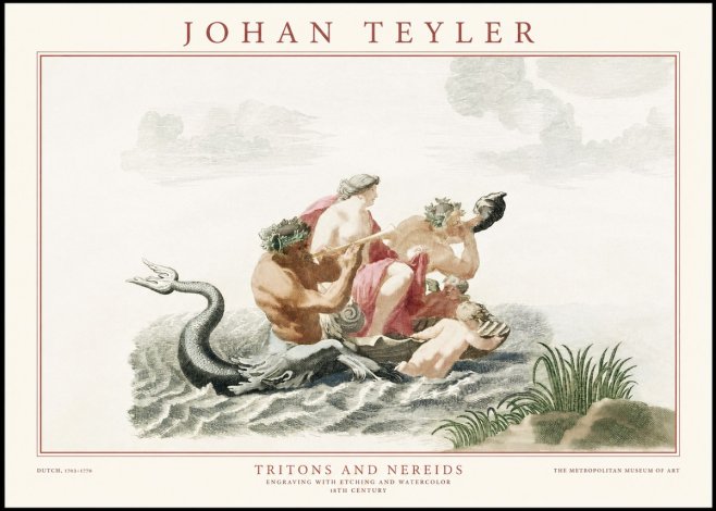 Johan Teyler Tritons and Nereids No1 - Affiche