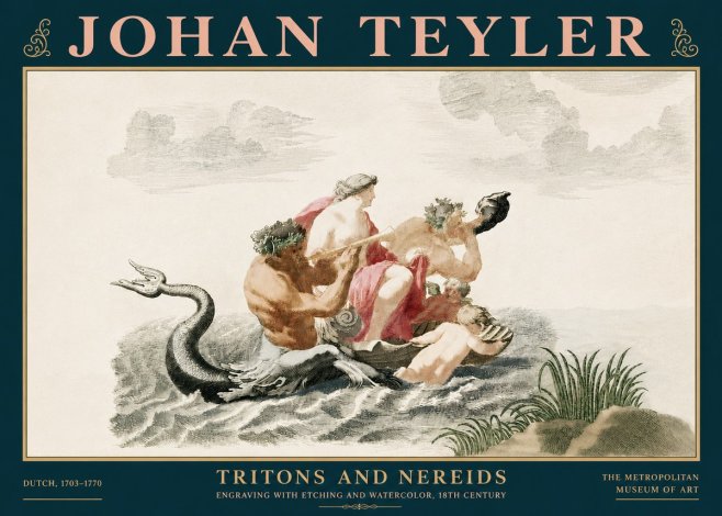 Johan Teyler Tritons and Nereids No5 - Affiche