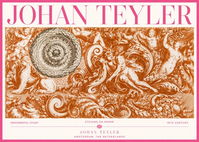 Johan Teyler Ornamental Study No3 - Affiche