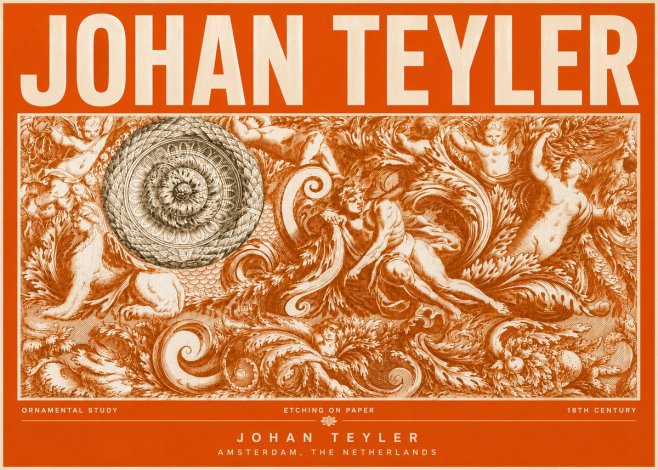 Johan Teyler Ornamental Study No6 - Affiche
