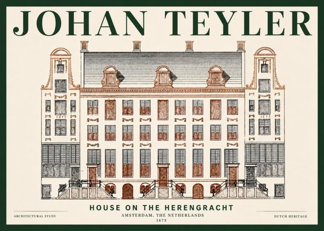 Johan Teyler Architectural Study VIII No6 - Affiche