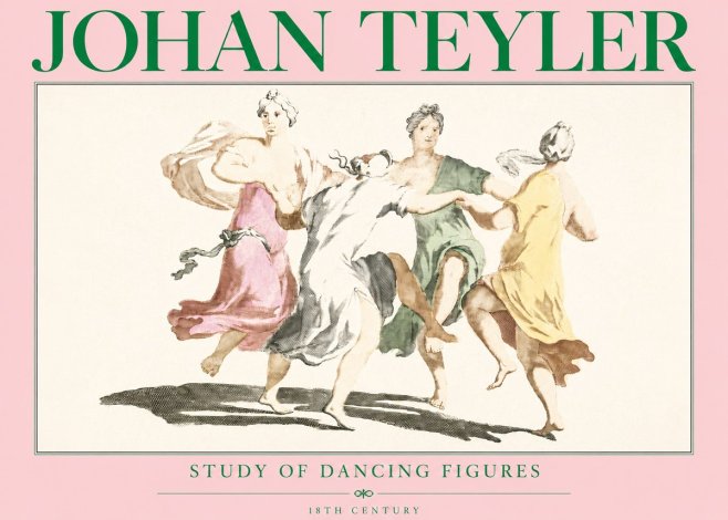 Johan Teyler Study of Dancing Figures No3 - Affiche