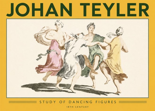 Johan Teyler Study of Dancing Figures No6 - Affiche