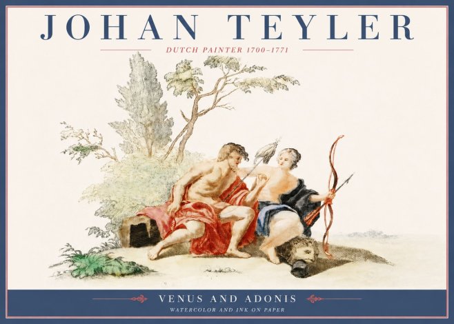 Johan Teyler Venus and Adonis No4 - Affiche