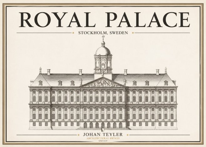 Johan Teyler Royal Palace No1 - Affiche