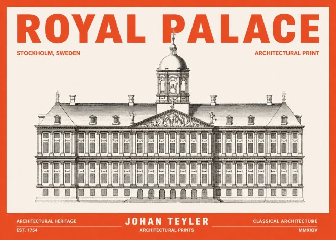 Johan Teyler Royal Palace No3 - Affiche