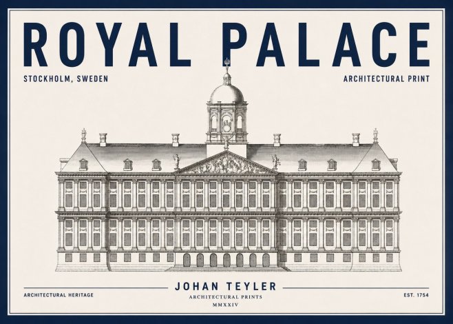 Johan Teyler Royal Palace No4 - Affiche