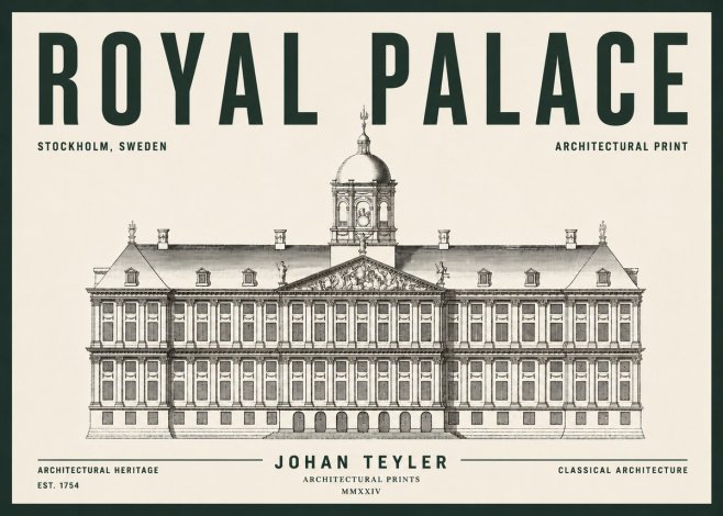 Johan Teyler Royal Palace No5 - Affiche