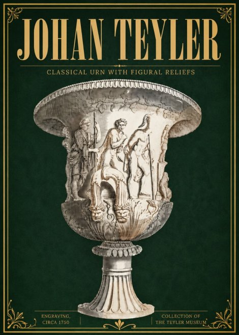 Johan Teyler Classical Urn with Figural Reliefs I No6 - Affiche
