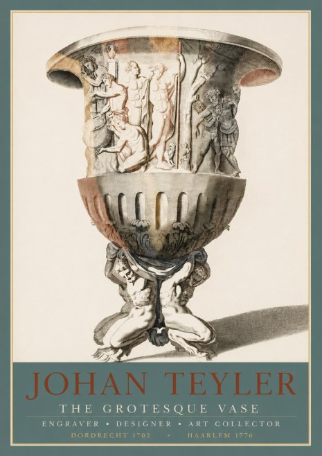 Johan Teyler The Grotesque Vase No3 - Affiche