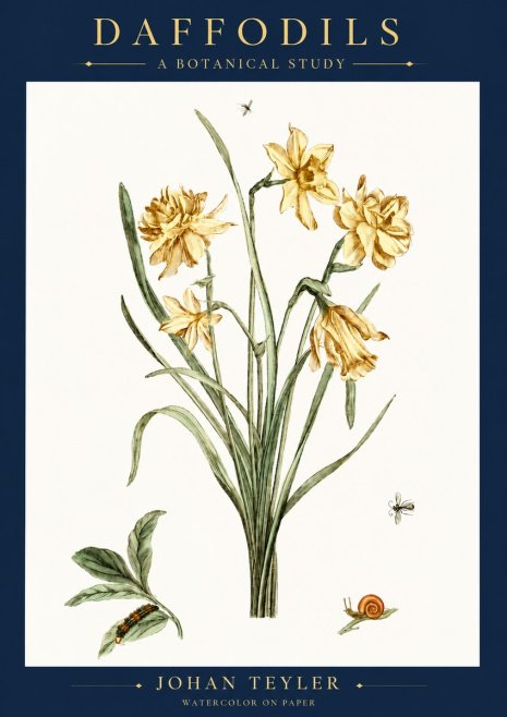 Johan Teyler Daffodils No6 - Affiche