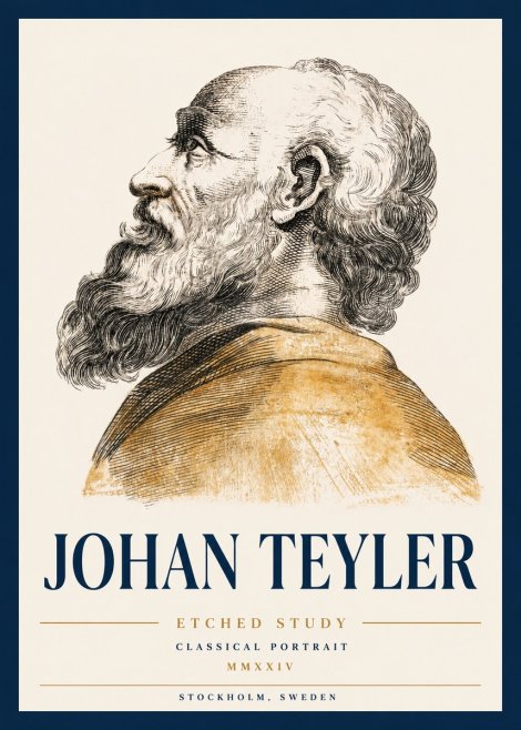 Johan Teyler Profile Study No3 - Affiche