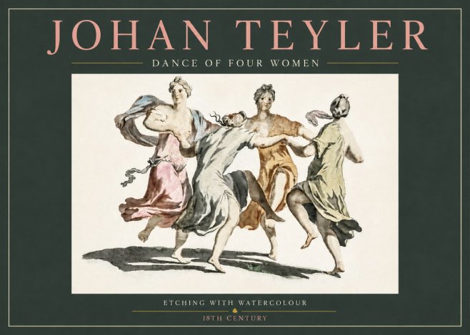 Johan Teyler Dance of Four Women No3 - Affiche
