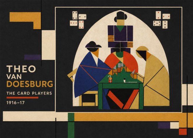 Theo van Doesburg The Card Players No2 - Affiche