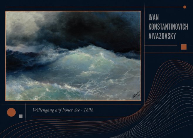Ivan Konstantinovich Aivazovsky Wellengang Auf Hoher See No4 - Affiche