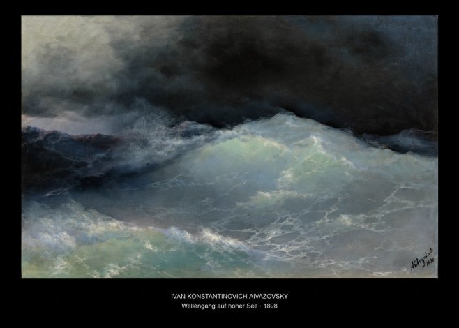 Ivan Konstantinovich Aivazovsky Wellengang Auf Hoher See No5 - Affiche