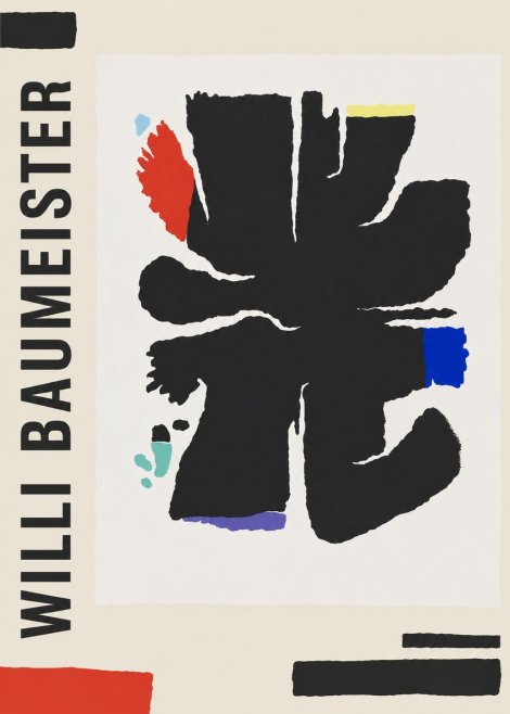 Willi Baumeister Abstract Composition No2 - Affiche