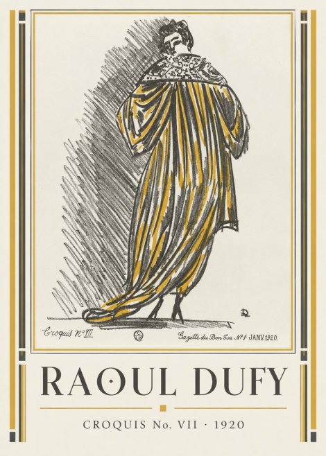 Raoul Dufy Croquis No. Vii No1 - Affiche