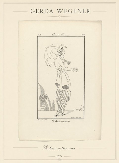 Gerda Wegener Robe À Retroussis No1 - Affiche