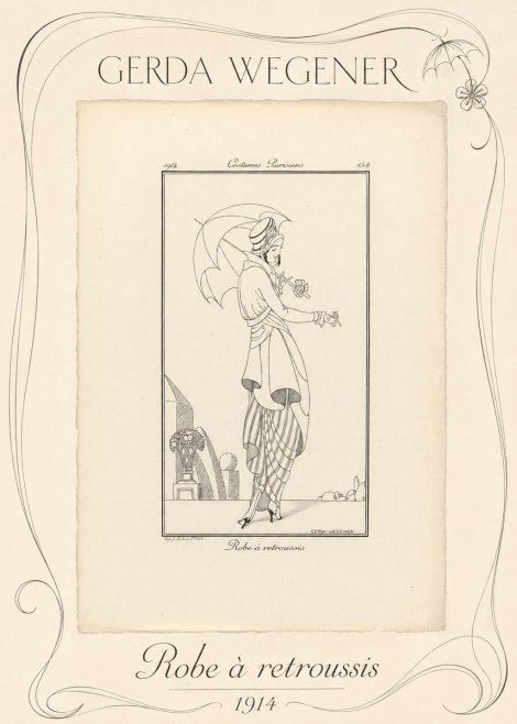 Gerda Wegener Robe À Retroussis No3 - Affiche