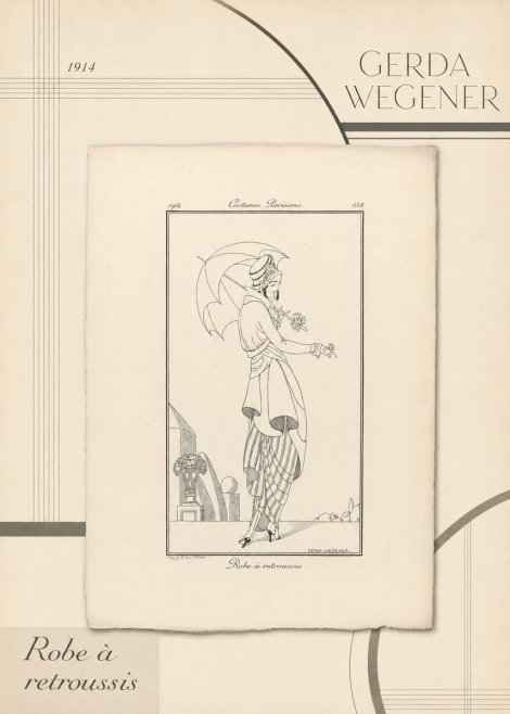 Gerda Wegener Robe À Retroussis No4 - Affiche