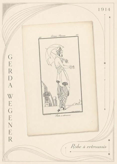 Gerda Wegener Robe À Retroussis No5 - Affiche
