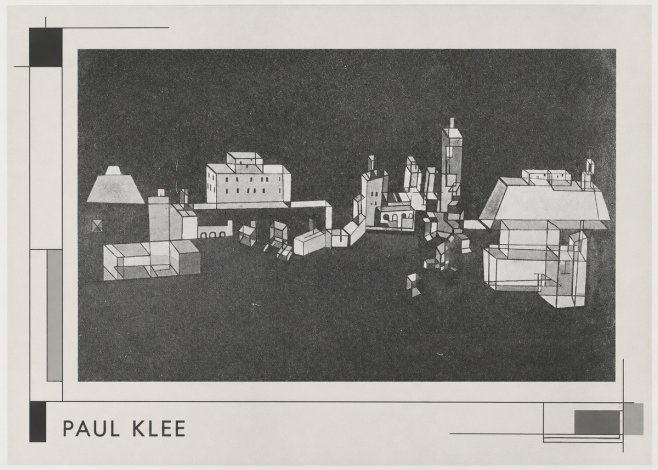 Paul Klee Architectural Forms No3 - Affiche