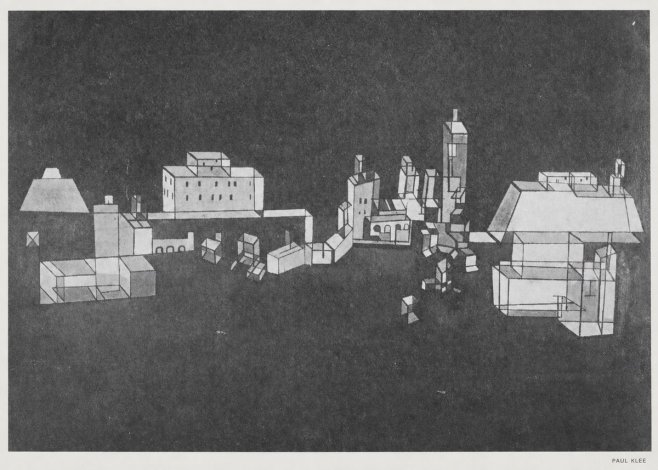 Paul Klee Architectural Forms No6 - Affiche