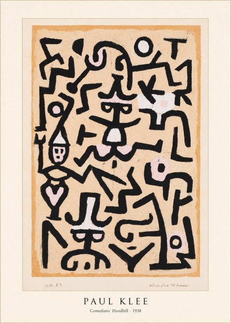 Paul Klee Comedians' Handbill No5 - Affiche