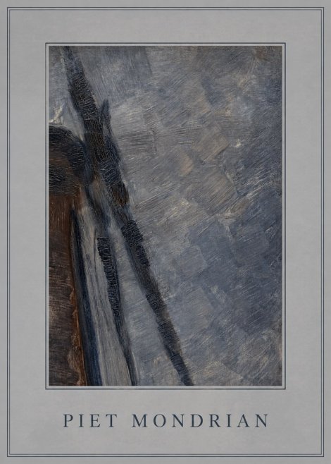Piet Mondrian Windmill in Sunlight No3 - Affiche