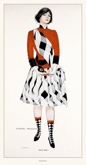 Coles Phillips Hoot Mon! No4 - Affiche