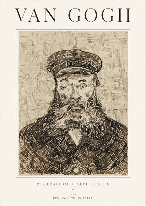 Van Gogh Portrait of Joseph Roulin I No1 - Affiche