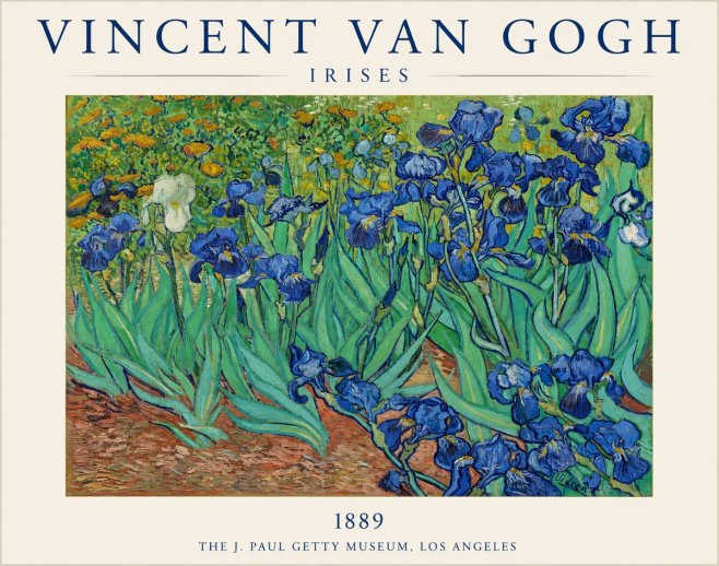 Van Gogh Irises I No1 - Affiche