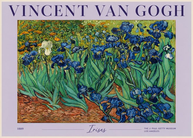 Van Gogh Irises I No2 - Affiche