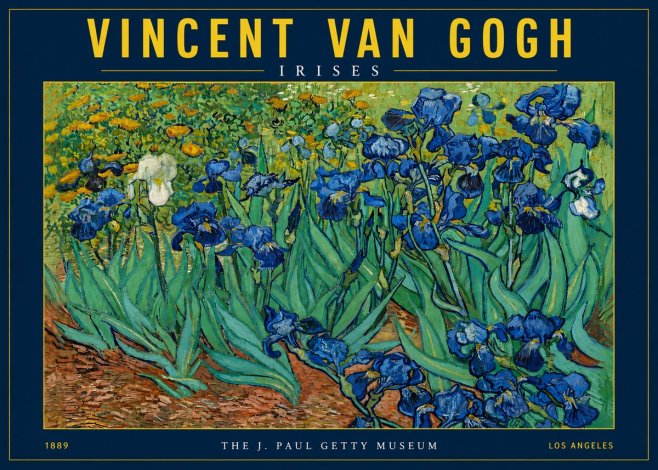Van Gogh Irises I No4 - Affiche