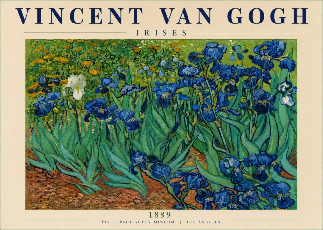 Van Gogh Irises I No5 - Affiche