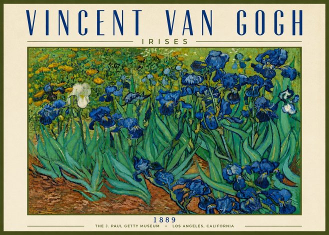 Van Gogh Irises I No6 - Affiche