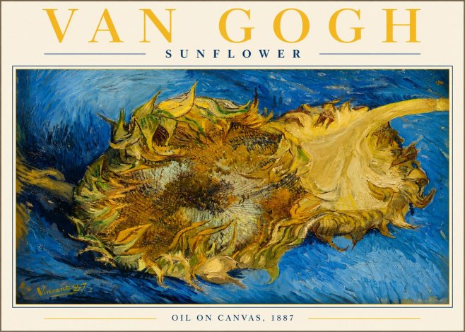 Van Gogh Sunflower No2 - Affiche