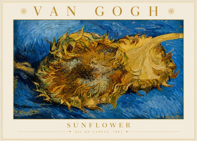 Van Gogh Sunflower No6 - Affiche