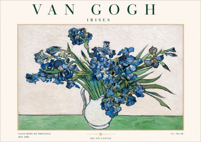 Van Gogh Irises II No3 - Affiche