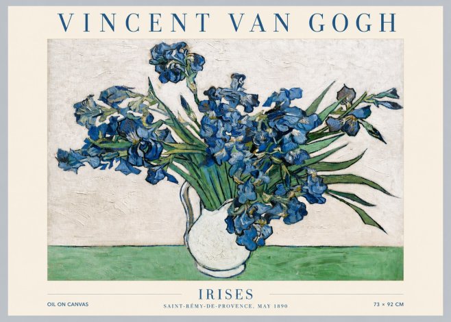 Van Gogh Irises II No5 - Affiche