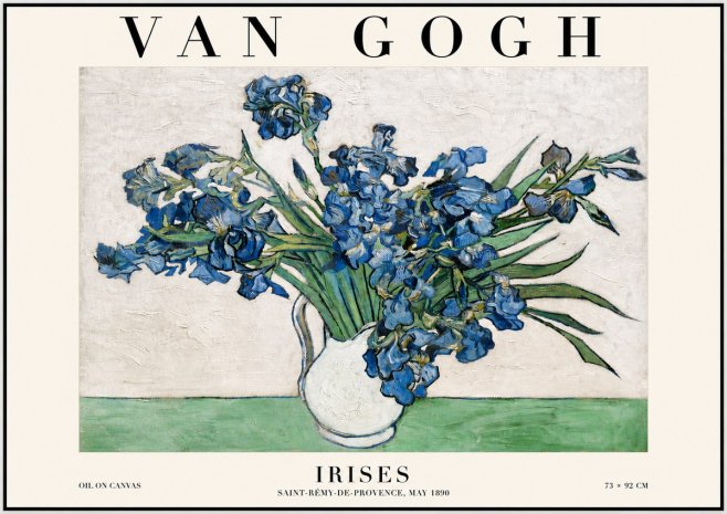 Van Gogh Irises II No6 - Affiche