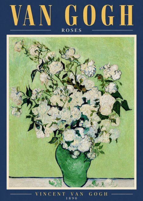 Van Gogh Roses I No5 - Affiche