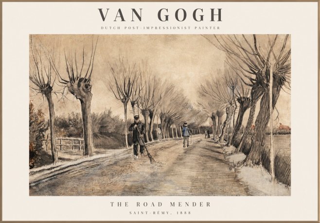Van Gogh The Road Mender I No1 - Affiche